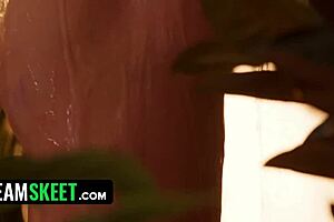 huge titted nina heels whispers, 'want to fuck me in lingerie at the loft?'