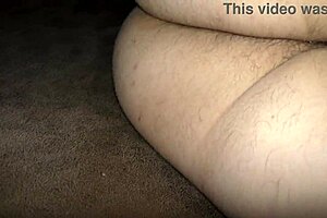 Husband catches wife with creampie in pussy.