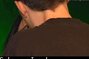 teen slave with ass plug swallows cum after bondage spanking and rough face fucking