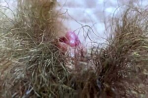 Huge clitoris closeup rubbing leads to intense orgasm