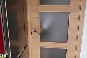 Blonde Schoolgirl With Huge Ass Bent Over For Teacher's Spanking