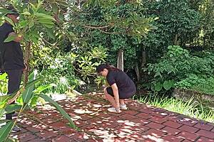 Late for training, my coach punishes me with outdoor fuck 😏