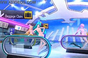 Hatsune Miku Rin & Luka Tricolore Airline Project Diva Nude Mod Full Nude