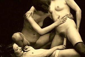 DARK LANTERN ENTERTAINMENT PRESENTS VINTAGE THREESOME FUCKS HARD in erotic confessions