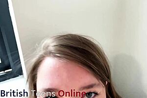 British Teen 18+ Sucks Cock While Wearing a Polo Shirt in Steamy Scene