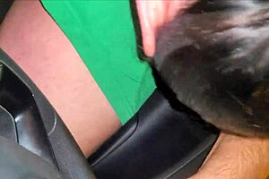 She Trades Blowjob for Taxi Ride in Steamy Car Encounter