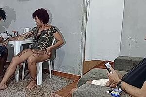 Oh, I Couldn't Resist and Took Hot Cum While Getting Tattooed!