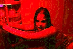 I lick my lover's big black cock in the shower