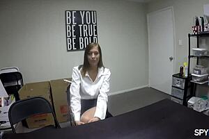 spy pov catches harvard grad fucking molly manson's shaved pussy hard