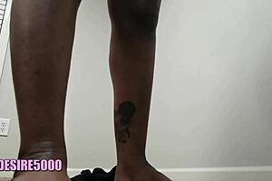 Curvy housewife twerking in the living room