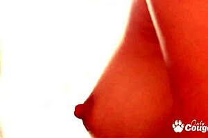 Riley Reid Allows Lucky Man To Cumshot All Over Her Small Tits In Panties And Thong