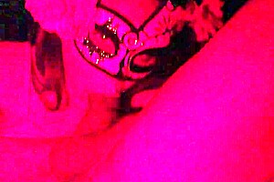 I'm masked in the red light district sucking that big cock with my latina ass spreading