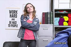 officers big dick craves for teen 18+ pussy at his office