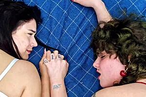 Foursome divides the wives' snacks and enjoys cum on faces