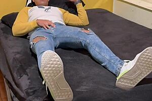 Intense Self-Pleasure With Toys In Bedroom For Young Mexican Amateur