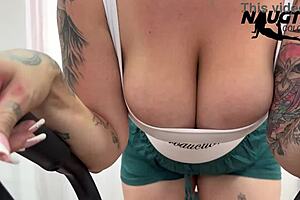 Horny Milf Teases Herself in Empty Gym