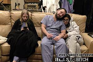 Latina Jasmine's hairy bush gets cum blasted in pov