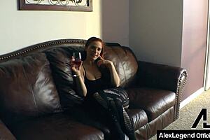 natural redhead gf penny pax rides big cock with deepthroat