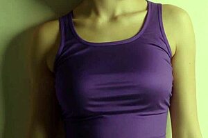 Blindfolded models showcase lingerie and bare feet