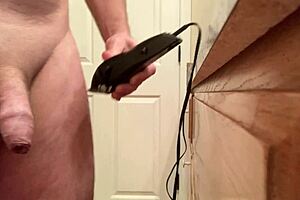 how to trim a cock while edging. In crazy voyeur public outdoor naked amateurs scene?