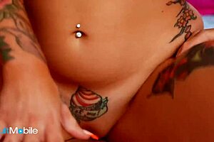 Damn! Pierced Babe Payton Preslee Sucks Tommy Gunn's Thick Cock with Gamer Headset On!