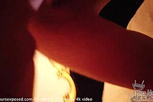 3 Girls Double-Dildo Fucking Scissoring Lesbian Sex