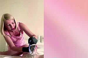 russian blonde makes him cum hard in hospital