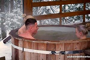 Winter Special In Hot Tub