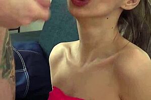 Candie Cross Submits On Knees, Ponytail Yanked During Intense Facefuck And Rough Ride