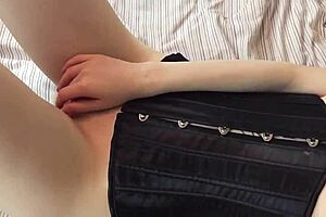 Nervous teen Gail Bates with pierced nipples gets rooted by boyfriend in sexy petite setting