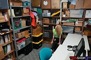 teen shoplifter wants to get caught by security guard