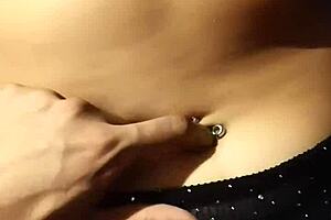 i relax with her belly button