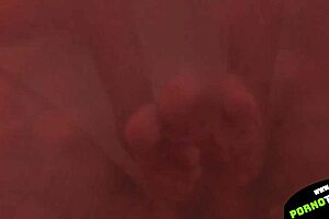 European Couple's Tight Feet Stroking Big Cock