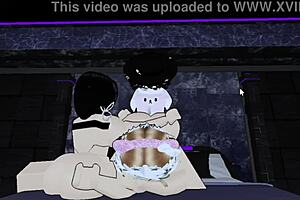 I joined a threesome with a slutty femboy