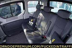 Gorgeous Blonde Karina Fucks Mature Driver In Taxi 😍