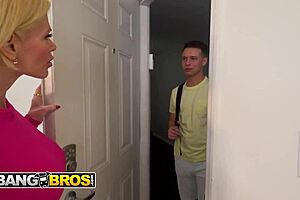 bangbros - casca akashova asks her son's college friend to wash her big tits in the shower, he helps eagerly