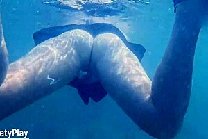Underwater creampie after pussy cum 😍