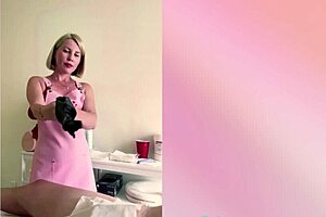 russian blonde makes him cum hard in hospital