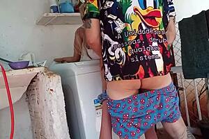 Is this hot wife cheating on her husband with a sex toy in public anal?