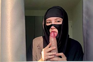 Slutty Muslim deepthroat teacher licks and sucks.