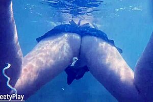 Underwater creampie after pussy cum 😍