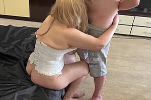 Big Stepmom Blowjob Session