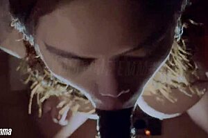 My cheating wife sucks my friend's cock and swallows every drop.