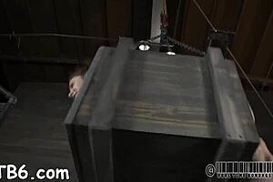 lovely babe freed from cage for some rough hardcore action