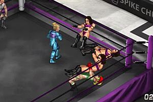 Fire Pro Wrestling Ryona: Cammy and Samus Lesbian Match