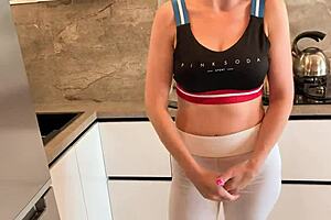 Stepmother fucks stepson to hide cheating, russian amateur with big pussy lips