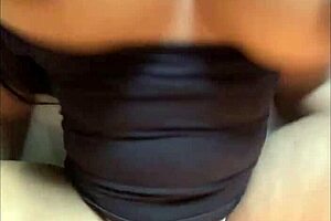 Hot teen college girl is riding and deepthroating in the bedroom 😏