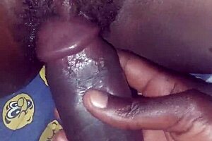 Sexy hairy pussy rubbed and fucked with big black cock