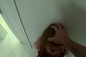 Teen Deepthroats Oversized Cock