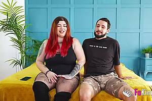 hot bbw redhead introduces boyfriend